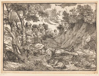 Landschap met de heilige Hieronymus