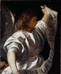 Polyptych Averoldi: Aankondigingsengel