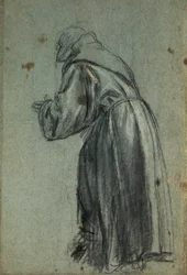 Studie voor de voorstelling van St. Franciscus (houtskool)