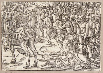 Cincinnatus beveelt de Aequi onder het juk door te gaan