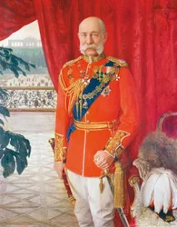 Keizer Franz Joseph I. in de Gala-uniform van een Britse Veldmaarschalk