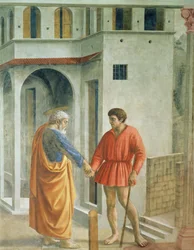 Schuldbetaling St. Peter betaalt de belastinginner (detail)