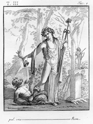 Bacchus met Thyrsus, 1804