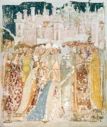 De aankomst van St. Ursula in Rome
