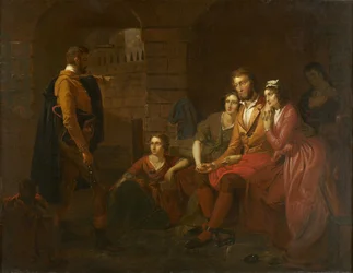 Lafayette in de gevangenis in Olmütz, 1850