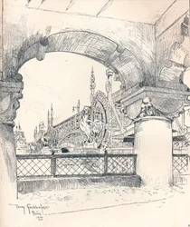 Colonnade bij de Pont des Invalides, c1900