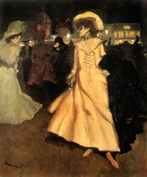 Vertrek uit de Moulin Rouge, 1901-1902