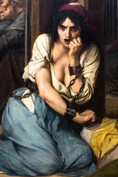 Dokter Pinel bevrijdt de krankzinnigen in Salpêtrière in 1795