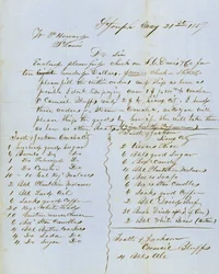 Brief ondertekend door Tootle & Jackson, Council Bluffs, aan W.P. Howard, St. Louis, 21 mei 1857