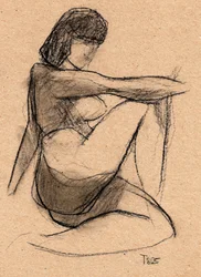 Schets van een contemplatief figuur