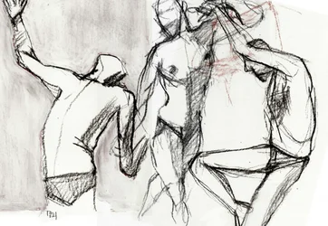 Dynamische mannelijke figuren