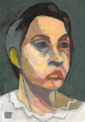 Expressief vrouwenportret