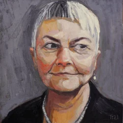 De blik van een oudere vrouw