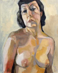 Vrouwelijk portret in de schaduw
