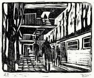 Metrostation in de stad