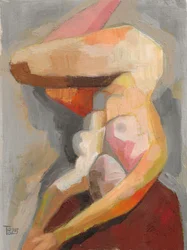 Warme abstracte figuur