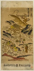 Zomer: Rijst Planten (Natsu: taue no zu), nr. 2 uit de serie "De Vier Seizoenen van Boeren (Shiki no hyakusho)"