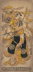 Scène uit het Drama Sazareishi Suehiro Genji, 12e maand..., 12e maand, 1743 of 1e maand, 1744