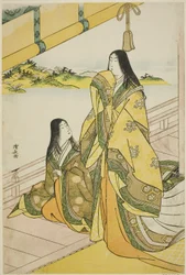 Sei Shonagon en Haar Metgezel, uit een ongetitelde serie van hofdames