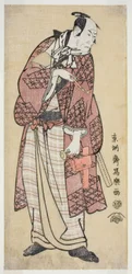 De acteur Matsumoto Koshiro IV als de rijke boer uit Yamato, eigenlijk Magoemon van het dorp Ninokuchi