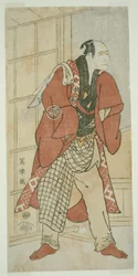 De Acteur Nakajima Wadaemon als Migawari no Jizo, de Meester van het Huis, uit Inamuragasaki in Kamakura (Nakajima Wadaemon no Kamakura Inamuragaasaki no yanushi, Migawari no Jizo)
