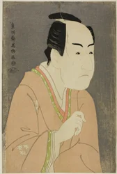 De acteur Ichikawa Monnosuke II als Date no Yosaku
