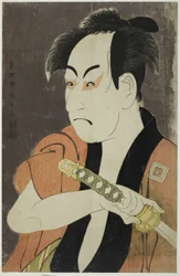 De acteur Ichikawa Omezo als de bediende Ippei, 1794