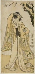 De acteur Sakakiyama Sangoro als Prinses Odae, de dochter van de Senior Regent Michinaga