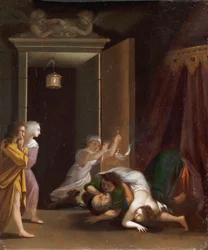 Parijs en Helena verrast door Menelaus