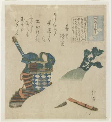 Verhaal van een Krijger in de Provincie Tsukushi, c. 1834