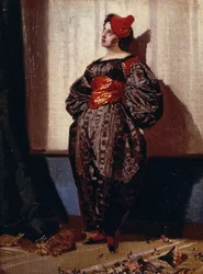 Pagliaccetto, door Tranquillo Cremona (1837-1878)