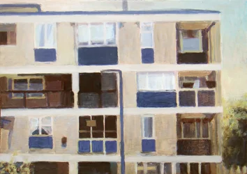 Een plek om te wonen 16, 2011 (olieverf op multiplex)