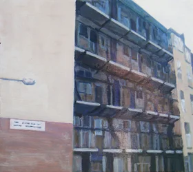 Een plek om te wonen 20, 2011 (olieverf op multiplex)