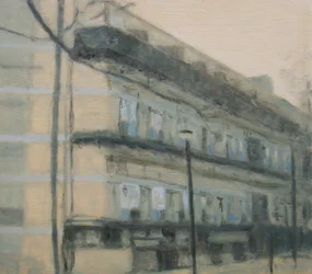 Een plek om te wonen 27, 2012 (olieverf op multiplex)
