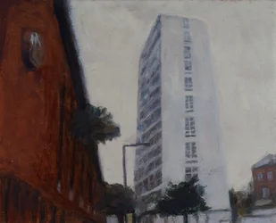 Een plek om te wonen 39, 2012 (olieverf op multiplex)