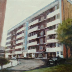 Een plek om te wonen 43, 2012 (olieverf op multiplex)