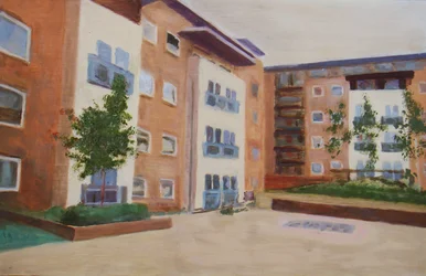 Een plek om te wonen 45, 2012 (olieverf op multiplex)