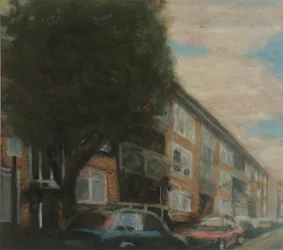 Een plek om te wonen 4, 2010 (olieverf op multiplex)