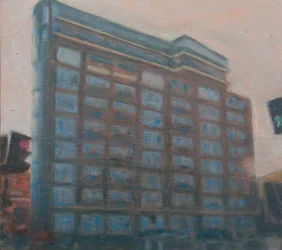 Een plek om te wonen 6, 2010 (olieverf op multiplex)
