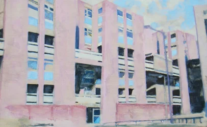 Een plek om te wonen 8, 2011 (olieverf op multiplex)