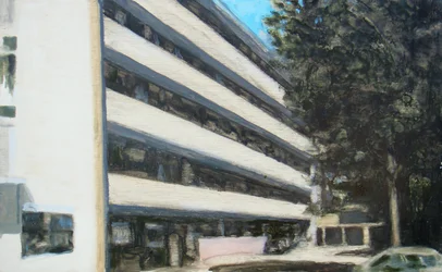 Een plek om te wonen 9, 2011 (olieverf op multiplex)