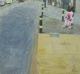 Straatschilderij, 2018 (olieverf op doek)