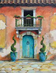 Anduze Planters, Aix-en-Provence, Frankrijk, 2024 (olieverf op board)