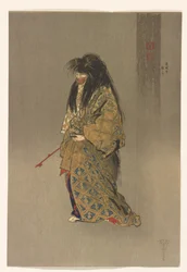 Dōjōji ato shite uit de serie Honderd Prenten van Noh, ca. 1922-25