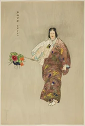 Hibari-yama, uit de serie "Honderd No Dramas (Nogaku hyakuban)".