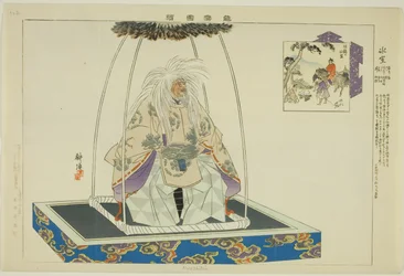 Hyoshitou, uit de serie "Afbeeldingen van No-uitvoeringen (Nogaku Zue)"