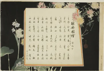 Indexpagina, prenten .51-.100 (Vol.1), uit de serie "Afbeeldingen van No-uitvoeringen (Nogaku Zue)"