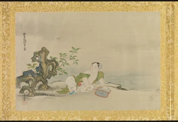 Album met kopieën van Chinese schilderijen