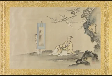 Album met kopieën van Chinese schilderijen