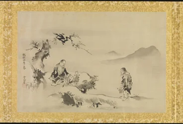 Album met kopieën van Chinese schilderijen
